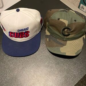 Lot of 2 new era Cubs hats.